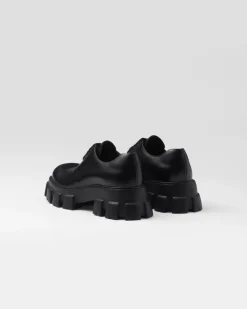Hombre Prada ZAPATOS CON CORDONES^Zapatos Monolith En Piel Cepillada Y Cordones