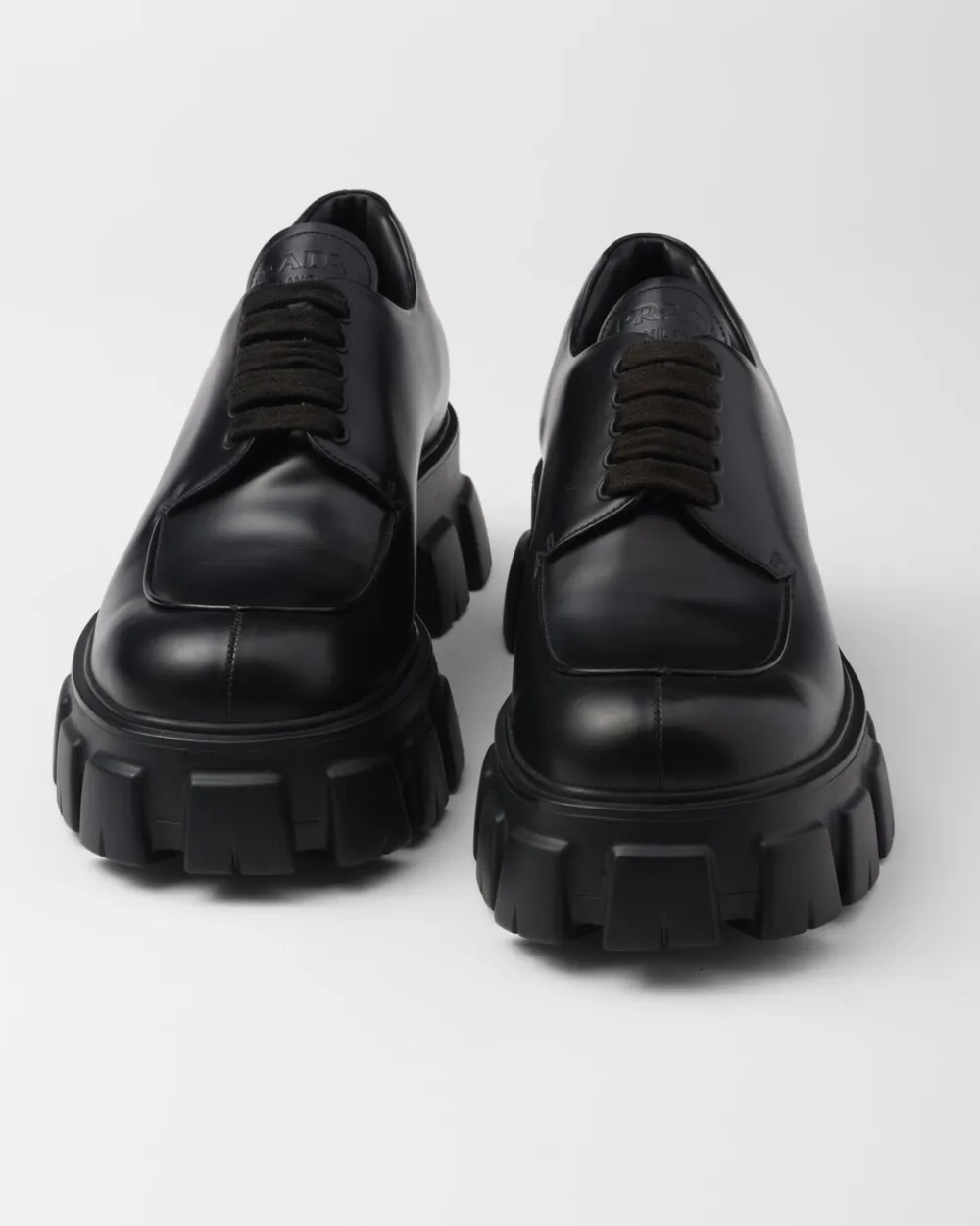 Hombre Prada ZAPATOS CON CORDONES^Zapatos Monolith En Piel Cepillada Y Cordones