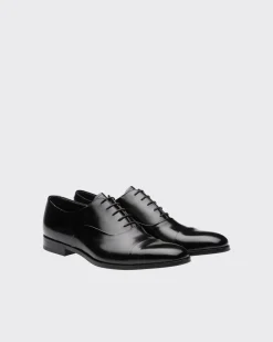 Hombre Prada ZAPATOS CON CORDONES^Zapatos Oxford De Piel Cepillada Con Cordones