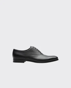 Hombre Prada ZAPATOS CON CORDONES^Zapatos Oxford De Suave Piel Saffiano