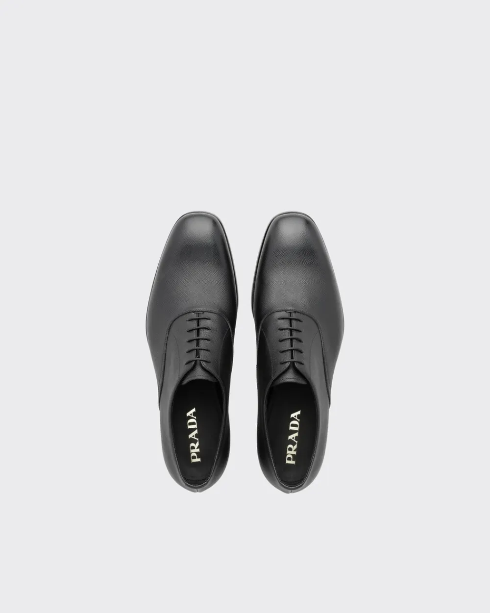 Hombre Prada ZAPATOS CON CORDONES^Zapatos Oxford De Suave Piel Saffiano