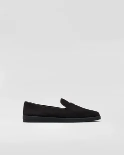 Hombre Prada MOCASINES^Zapatos Sin Cordón De Ante