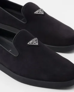 Hombre Prada MOCASINES^Zapatos Sin Cordón De Ante