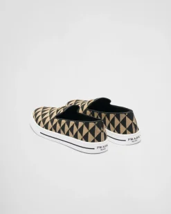 Mujer Prada ZAPATILLAS DEPORTIVAS^Zapatos Sin Cordones De Tejido Bordado