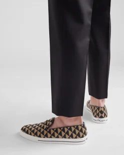 Hombre Prada MOCASINES^Zapatos Sin Cordones De Tejido Técnico