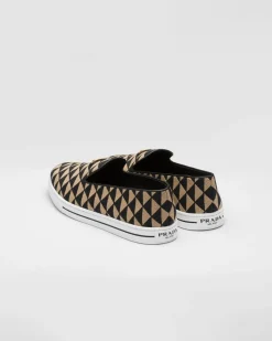Hombre Prada MOCASINES^Zapatos Sin Cordones De Tejido Técnico