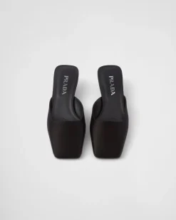 Mujer Prada PANTUFLAS Y CHINELAS^Zapatos Tipo Mules De Satén