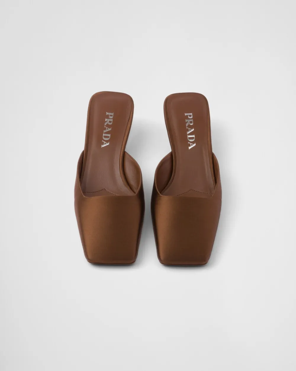 Mujer Prada PANTUFLAS Y CHINELAS^Zapatos Tipo Mules De Satén