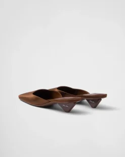 Mujer Prada PANTUFLAS Y CHINELAS^Zapatos Tipo Mules De Satén