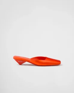 Mujer Prada PANTUFLAS Y CHINELAS^Zapatos Tipo Mules De Satén