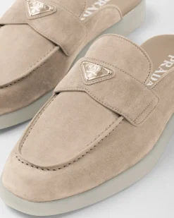 Hombre Prada SANDALIAS|MOCASINES^Zuecos De Ante