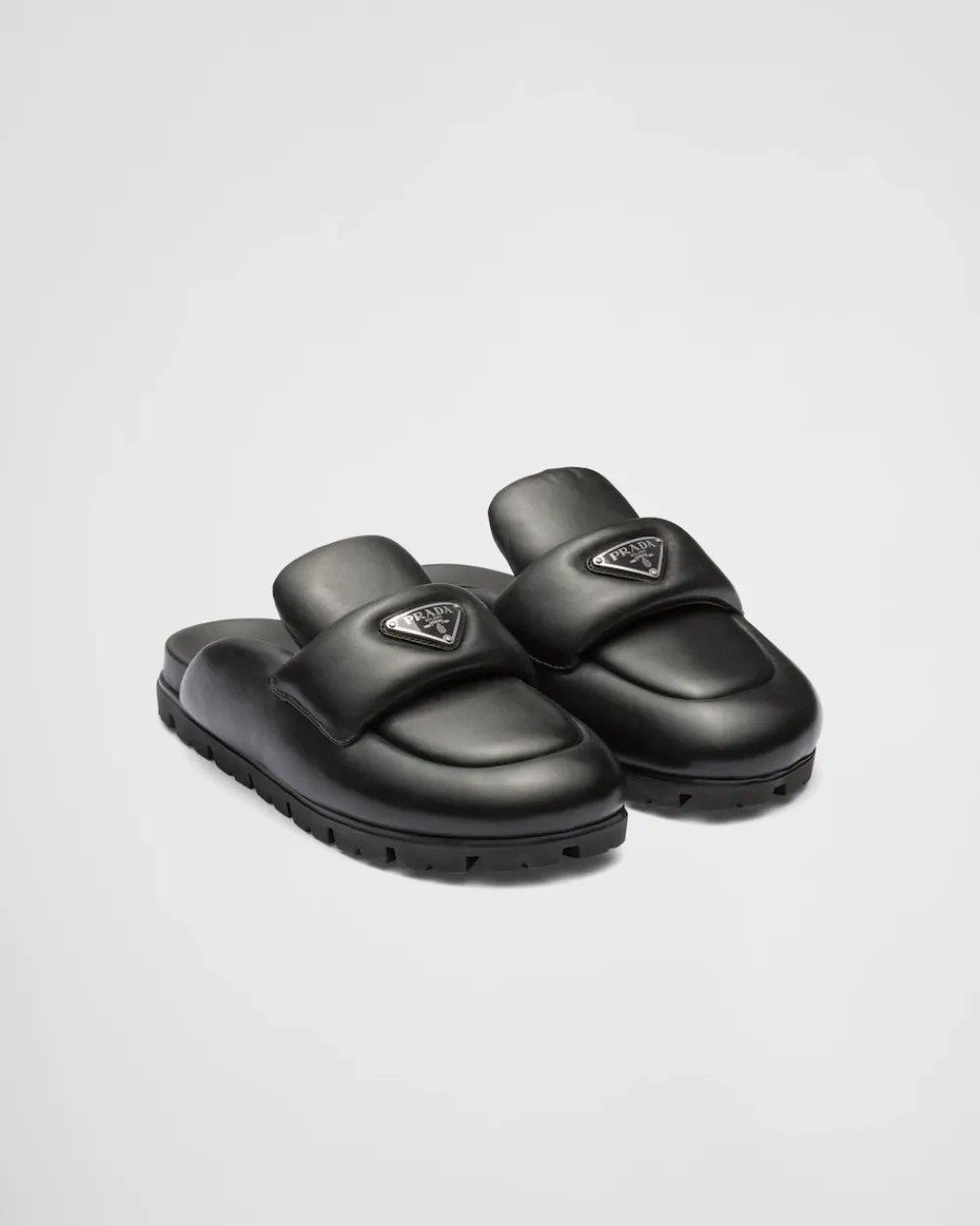 Mujer Prada PANTUFLAS Y CHINELAS^Zuecos De Napa Soft