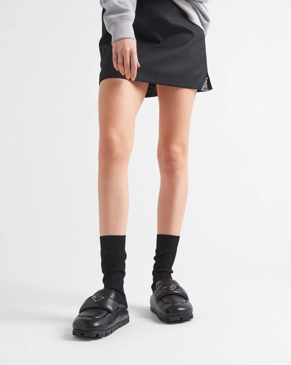 Mujer Prada PANTUFLAS Y CHINELAS^Zuecos De Napa Soft