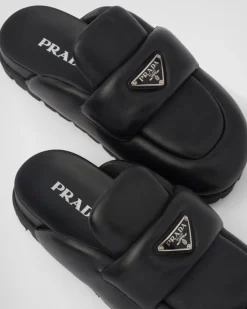 Mujer Prada PANTUFLAS Y CHINELAS^Zuecos De Napa Soft