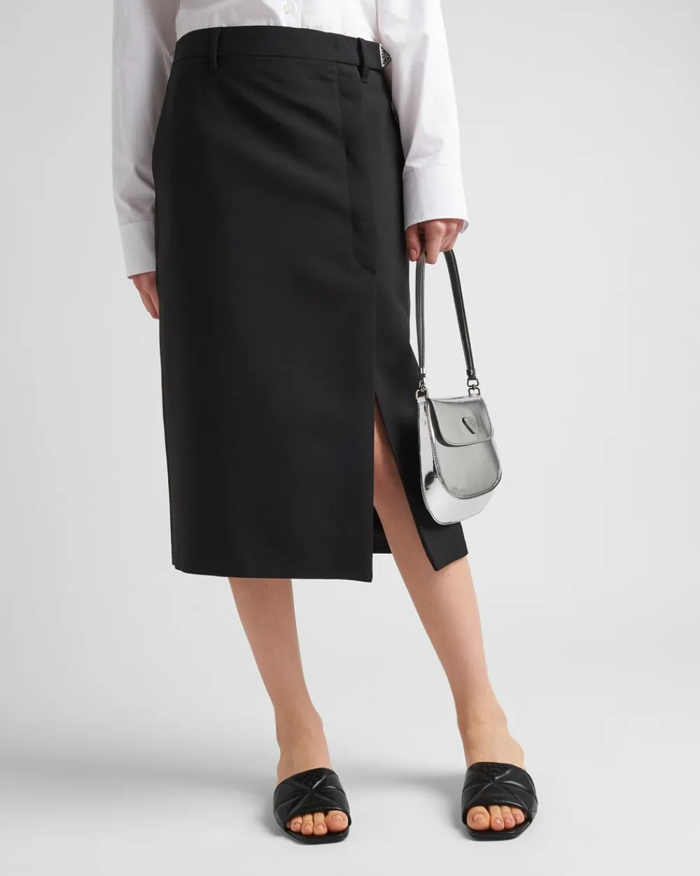 Mujer Prada PANTUFLAS Y CHINELAS^Zuecos En Napa Acolchada
