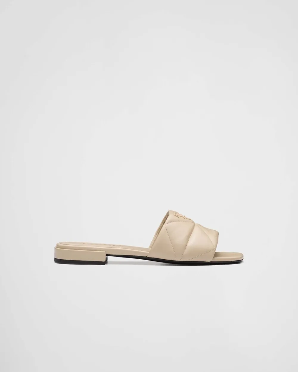 Mujer Prada PANTUFLAS Y CHINELAS^Zuecos En Napa Acolchada